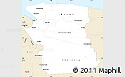Classic Style Simple Map of Commewijne