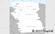 Gray Simple Map of Commewijne