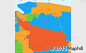 Political Simple Map of Commewijne