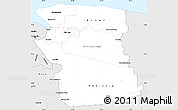 Silver Style Simple Map of Commewijne
