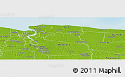 Physical Panoramic Map of Tamanredjo