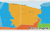 Political Shades 3D Map of Coronie