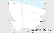 Silver Style Simple Map of Coronie