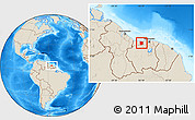 Shaded Relief Location Map of Welgelegen