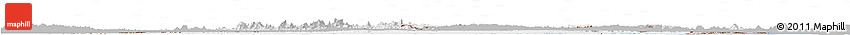 Gray Horizon Map of Suriname, single color outside