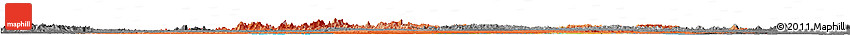Political Horizon Map of Suriname, darken, desaturated