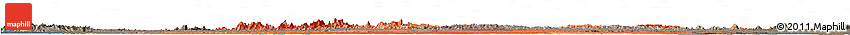 Political Horizon Map of Suriname, darken, semi-desaturated