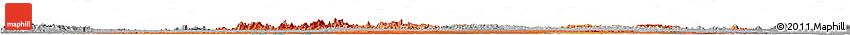 Political Horizon Map of Suriname, desaturated