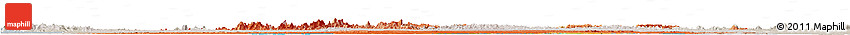 Political Horizon Map of Suriname, lighten, semi-desaturated