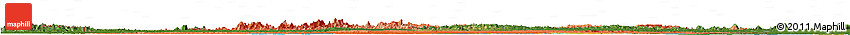 Political Horizon Map of Suriname, satellite outside
