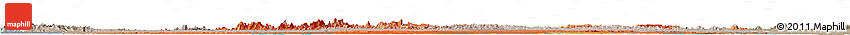 Political Horizon Map of Suriname, semi-desaturated, land only