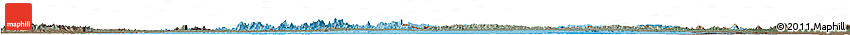 Political Shades Horizon Map of Suriname, darken, semi-desaturated