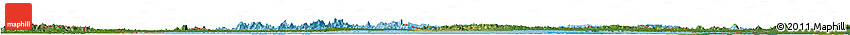 Political Shades Horizon Map of Suriname, satellite outside