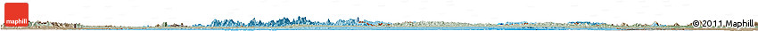 Political Shades Horizon Map of Suriname, semi-desaturated