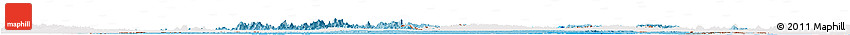 Political Shades Horizon Map of Suriname, single color outside