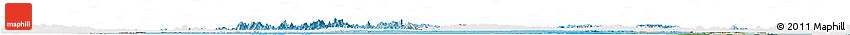 Political Shades Horizon Map of Suriname, single color outside, satellite sea