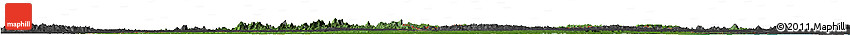 Satellite Horizon Map of Suriname, darken, desaturated, land only