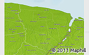 Physical 3D Map of Marowijne