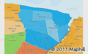 Political Shades 3D Map of Marowijne