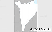 Gray Simple Map of Albina, single color outside