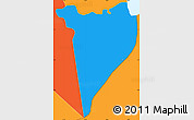 Political Simple Map of Albina