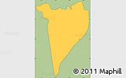 Savanna Style Simple Map of Albina, cropped outside