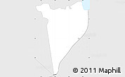 Silver Style Simple Map of Albina