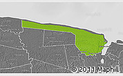 Physical 3D Map of Galibi, desaturated