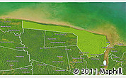 Physical 3D Map of Galibi, satellite outside