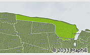 Physical 3D Map of Galibi, semi-desaturated