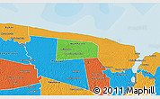 Political 3D Map of Galibi