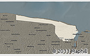 Shaded Relief 3D Map of Galibi, darken