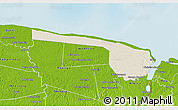 Shaded Relief 3D Map of Galibi, physical outside