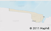 Shaded Relief 3D Map of Galibi, single color outside