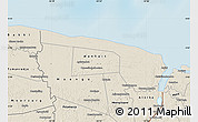 Shaded Relief Map of Galibi