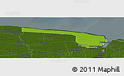 Physical Panoramic Map of Galibi, darken