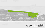 Physical Panoramic Map of Galibi, lighten, desaturated