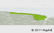 Physical Panoramic Map of Galibi, lighten, semi-desaturated