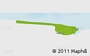 Physical Panoramic Map of Galibi, single color outside
