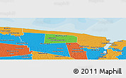 Political Panoramic Map of Galibi