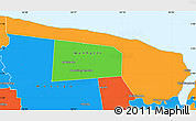 Political Simple Map of Galibi