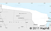 Silver Style Simple Map of Galibi