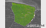 Satellite Map of Marowijne, desaturated