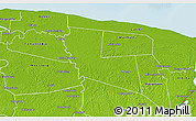 Physical 3D Map of Moengo