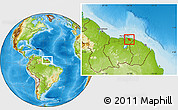 Physical Location Map of Moengo