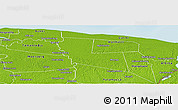 Physical Panoramic Map of Moengo