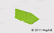 Physical 3D Map of Patamacca, cropped outside