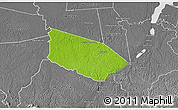 Physical 3D Map of Patamacca, desaturated