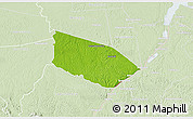 Physical 3D Map of Patamacca, lighten