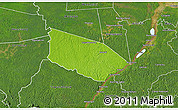 Physical 3D Map of Patamacca, satellite outside